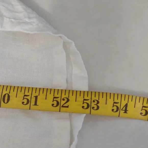 Women's Long White Maxi Dress with Beautiful Light Pink & Green Rose Embroidery - Picture 7 of 10